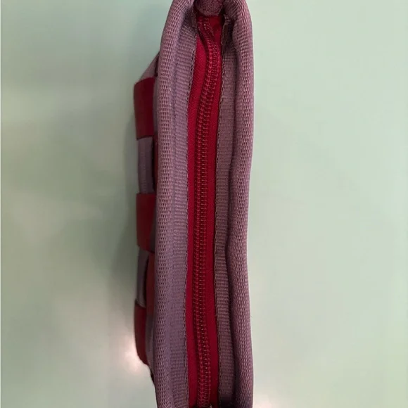 Harveys Red and brown triangle makeup bag - Picture 2 of 4